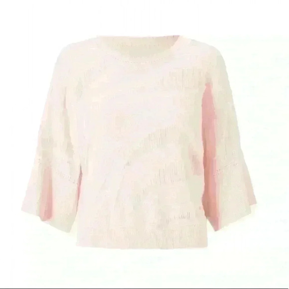 CAbi Blush Zebra Shy Dolman Sleeve Pullover Sweater - Picture 1 of 7